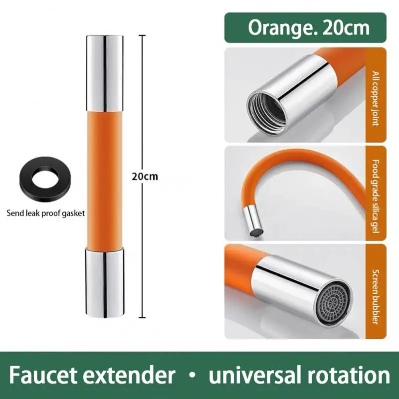 360° Flexibele Kraan Extender | Universele Verlengslang